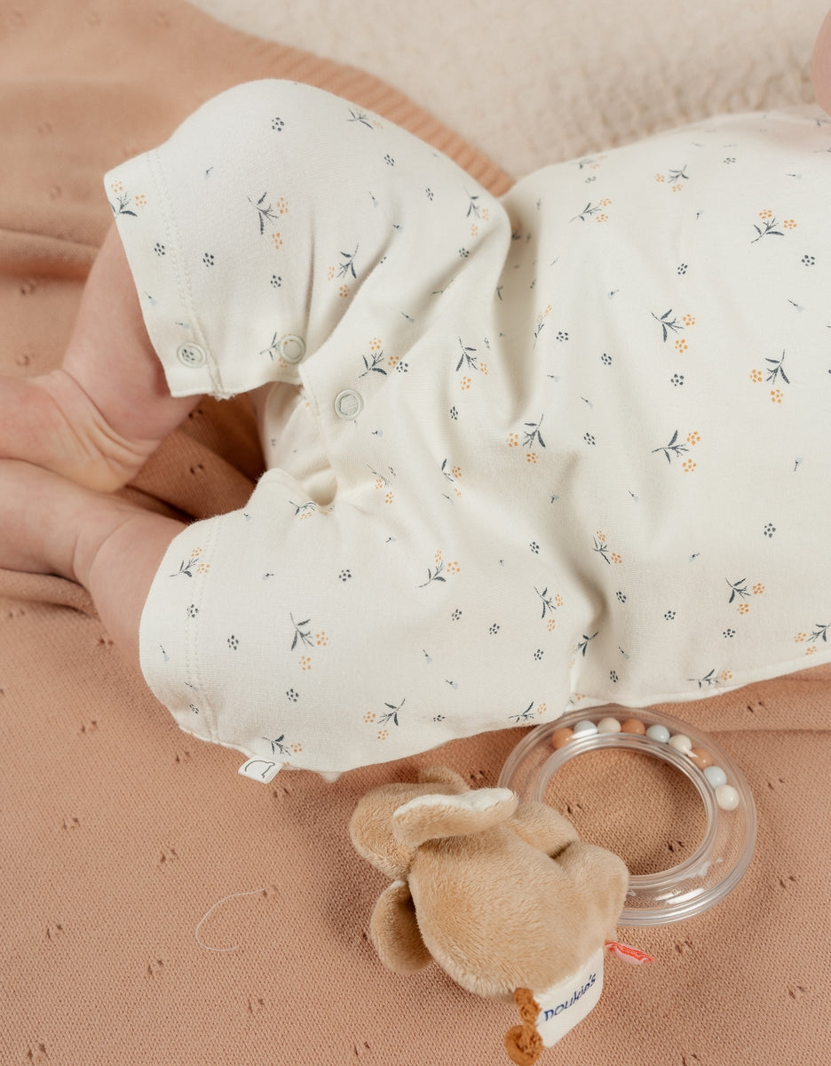 Nookies Set Dungarees With T-Shirt - Little Blue Flower 9M