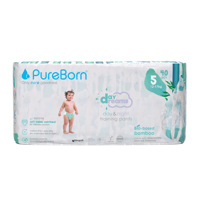 Pureborn Master Pack Day Dreams Training Pants Made with bio-based bamboo material - Ultra-Soft