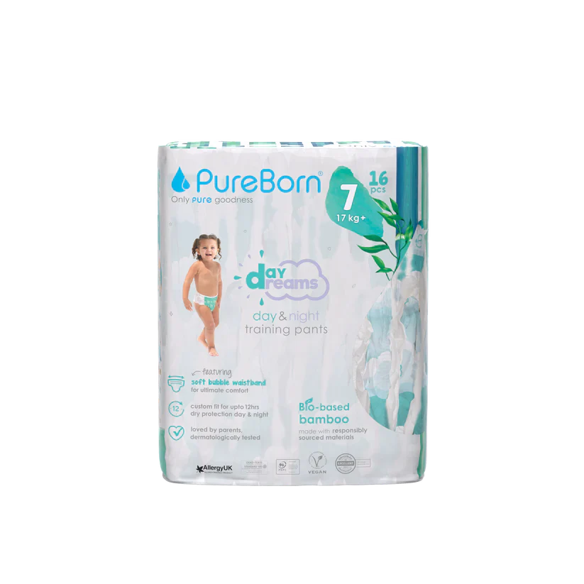 Pureborn Single Pack Day Dreams Training Pants Made with bio-based bamboo material - Ultra-Soft