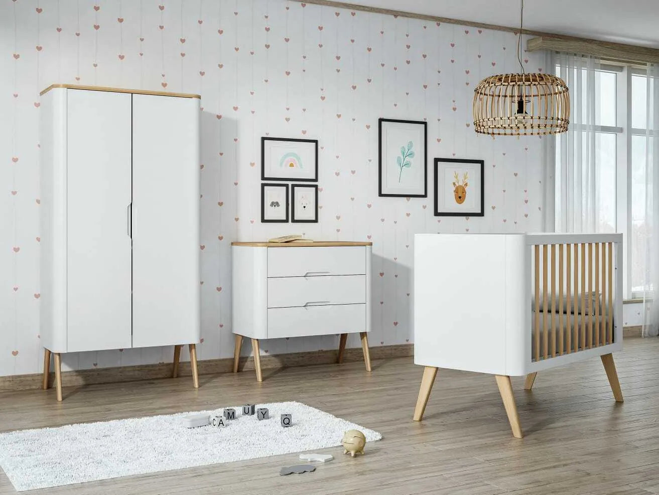 trama round baby wardrobe nursery storage cabinet