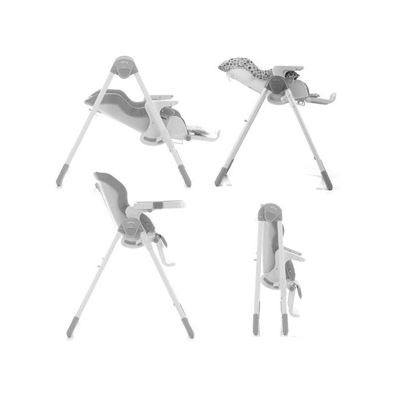 jane mila high chair lazuli blue  baby feeding chair