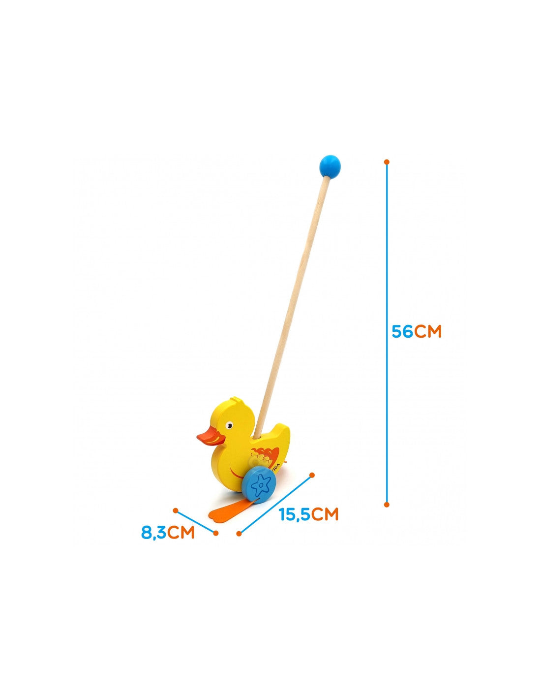 Viga Push Toy - Duck