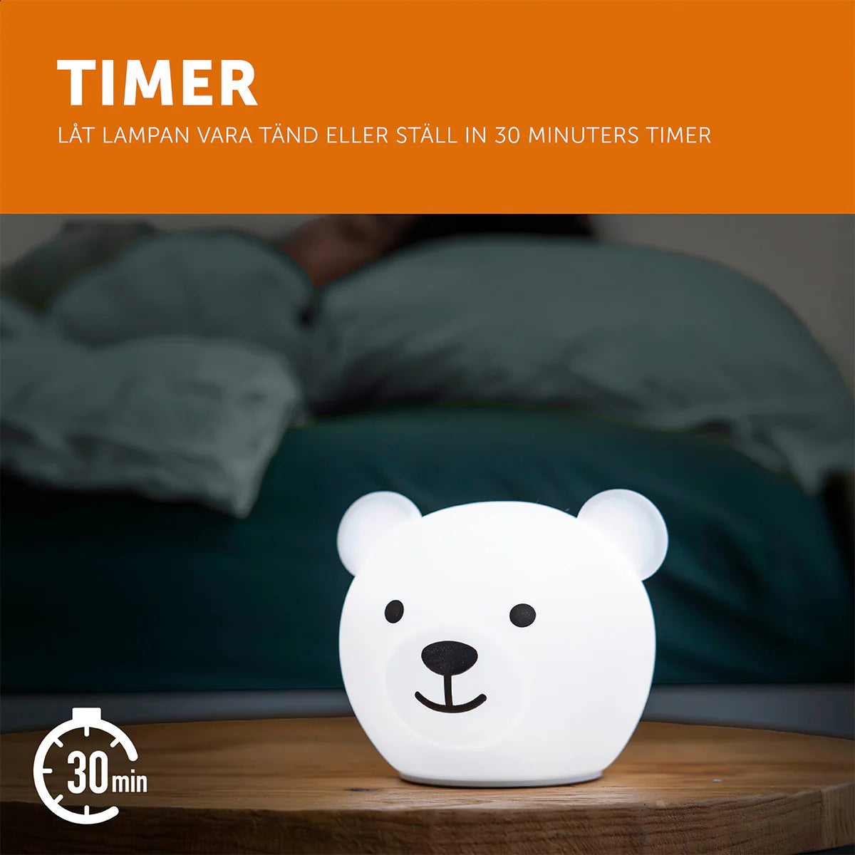 zazu bor bear silicone night light rechargeable baby lamp