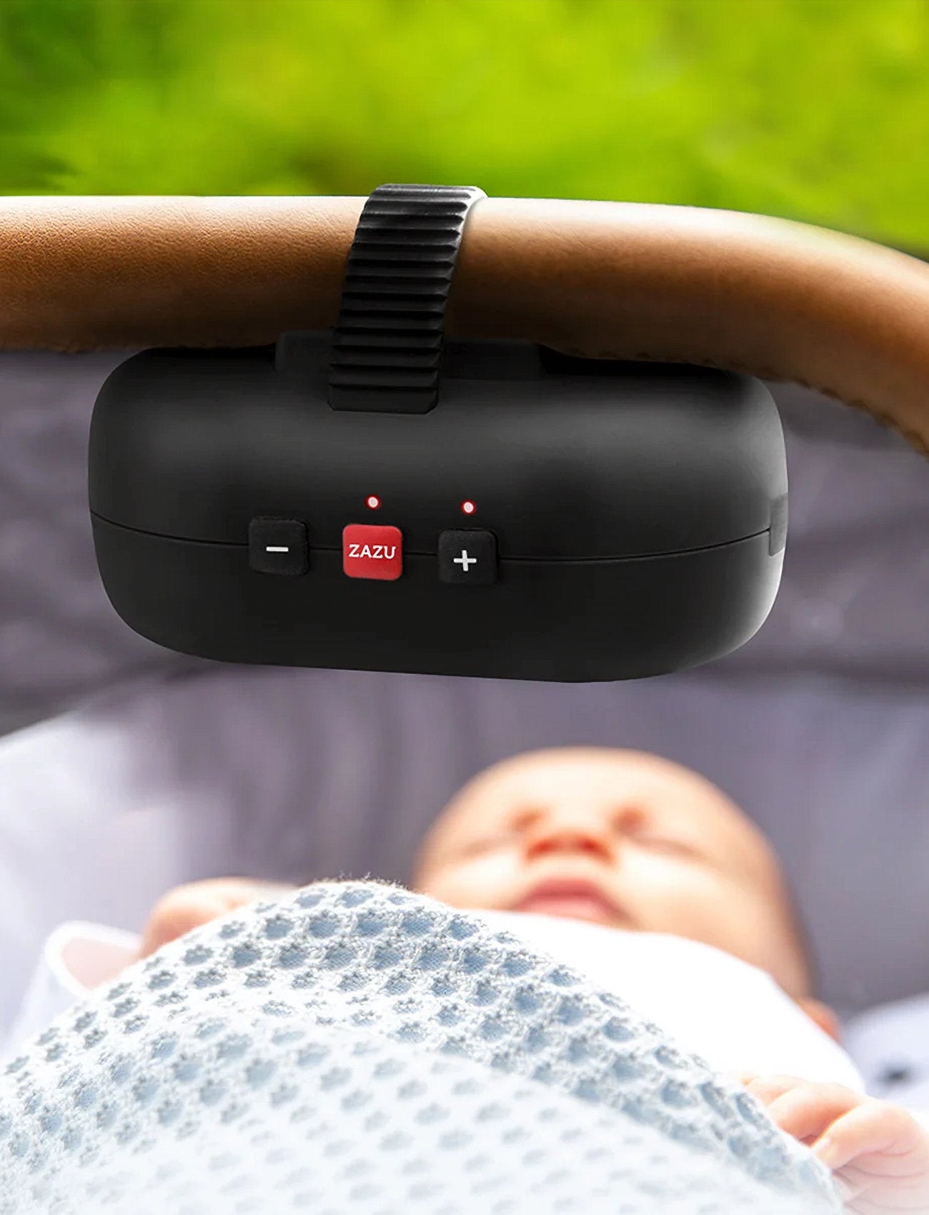 zazu robby automatic stroller rocker with cry sensor rechargeable
